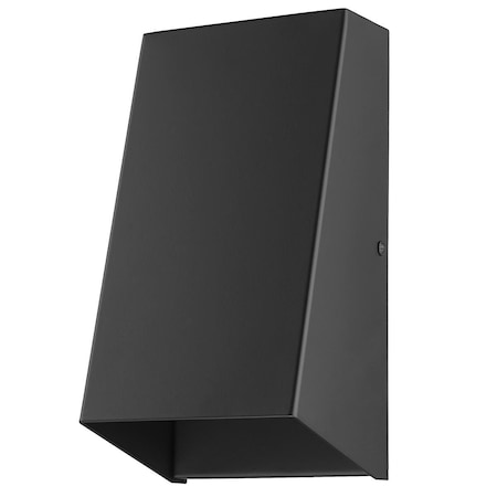 Homeroots 9.75 x 5 x 4.25 in. Nolan 1-Light Matte Black Wall Light 398471